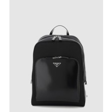 [PRADA-프라다]삼각로고 브러쉬드 레더 나일론 백팩 2VZ084