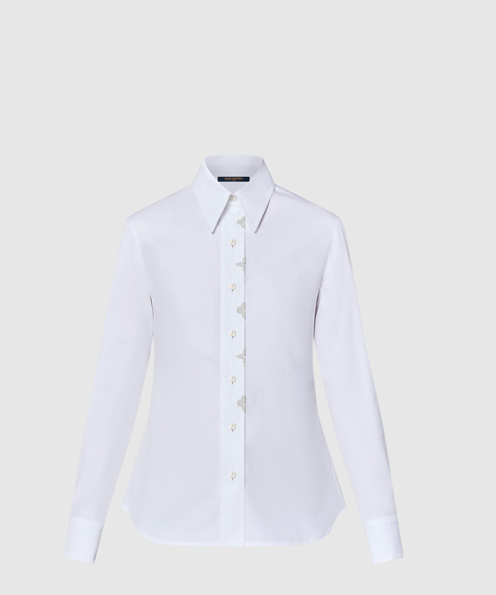 [LOUIS VUITTON-루이비통]모노그램 플라워 액센트 셔츠 1AGACT