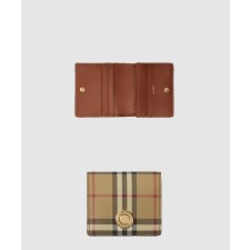 [BURBERRY-버버리]스몰 체크 바이폴드 지갑 80944251