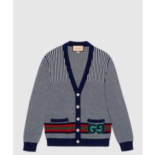 [GUCCI-구찌]GG 코튼 울 가디건 740363