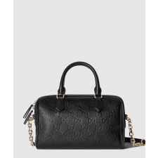 [GUCCI-구찌]GG 엠블럼 스몰 탑 핸들백 815255