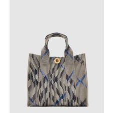 [BURBERRY-버버리]미니 체크 니트 토트 80904041