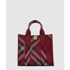 [BURBERRY-버버리]미니 체크 니트 토트 80930721