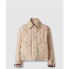 [BURBERRY-버버리]코듀로이 다이아몬드 퀼팅 자켓 80565751