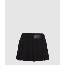 [PRADA-프라다]가죽 벨트 트윌 미니스커트 P123UE