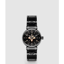 [LOUIS VUITTON-루이비통]땅부르 올 블랙 34 QBBB74