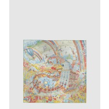 [HERMES-에르메스]Les Folies du Faubourg 스카프 90