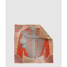 [HERMES-에르메스]Brandebourgs Fleuris 더블 페이스 스카프 90