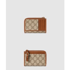 [GUCCI-구찌]GG 엠블럼 지퍼 카드 케이스 821804