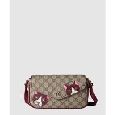 [GUCCI-구찌]고양이 디테일이 돋보이는 GG 미니 숄더백 818764
