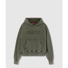 [GUCCI-구찌]자수 코튼 저지 후드 스웨트셔츠 787274