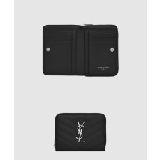 [SAINT LAURENT-생로랑]컴팩트 지퍼 어라운드 지갑 668288