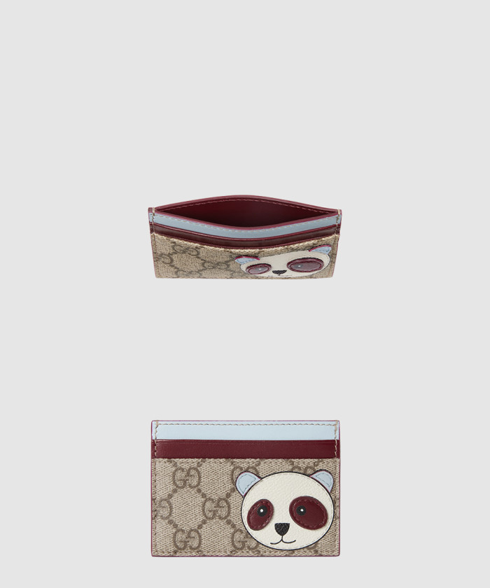 [GUCCI-구찌]판다 디테일의 바이컬러 GG 카드 케이스 818769