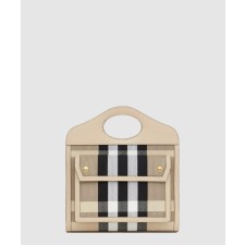 [BURBERRY-버버리]투톤 미니 포켓백 80398561
