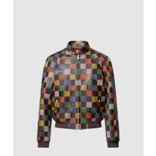 [LOUIS VUITTON-루이비통]다미에 레더 블루종 1AHBZO