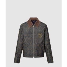 [LOUIS VUITTON-루이비통]엠브로이더드 데님 워크웨어 재킷 1AFWXM