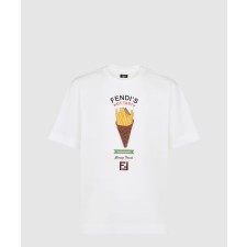 [FENDI-펜디]코튼 펜딜리셔스 티셔츠 FY0936