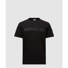 [MONCLER-몽클레어]라미네이트 로고 코튼 티셔츠