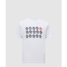 [MONCLER-몽클레어]엠보싱 로고 코튼 티셔츠