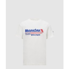 [MONCLER-몽클레어]Moncler x Palm Angels 레이싱 로고 코튼 티셔츠