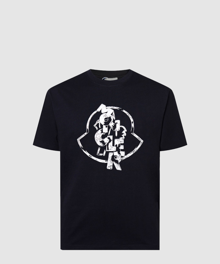 [MONCLER-몽클레어]로고 모티프 코튼 티셔츠