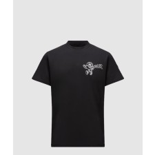 [MONCLER-몽클레어]워킹 로고 코튼 티셔츠