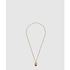 [GUCCI-구찌]그린 크리스털 펜던트 목걸이 677366