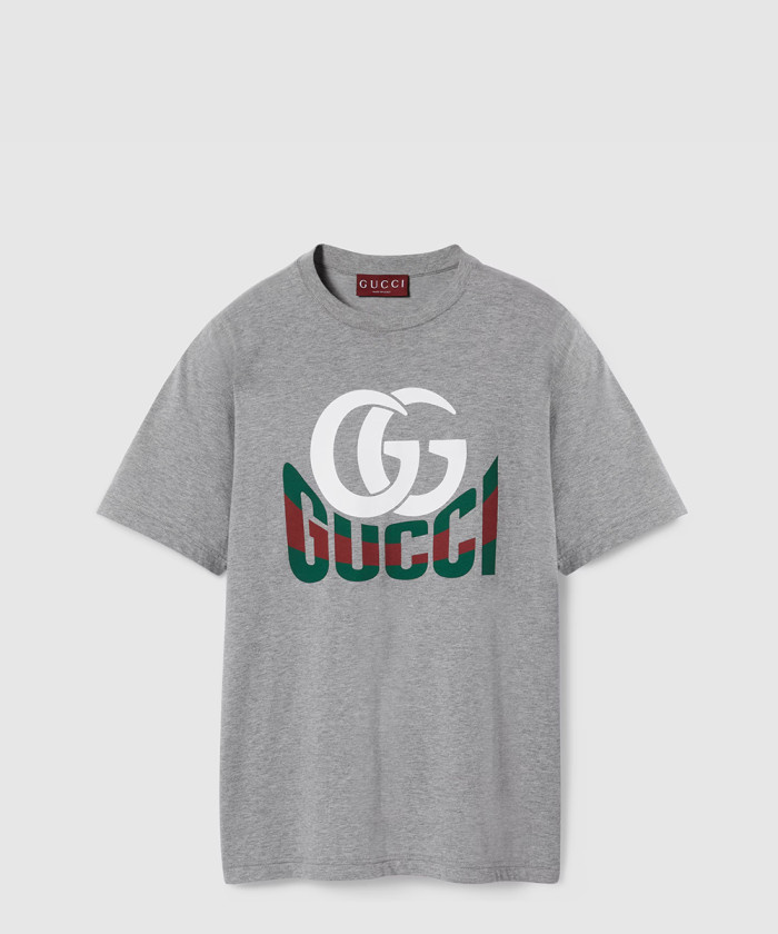 [GUCCI-구찌]프린트 코튼 저지 티셔츠 ‎796395