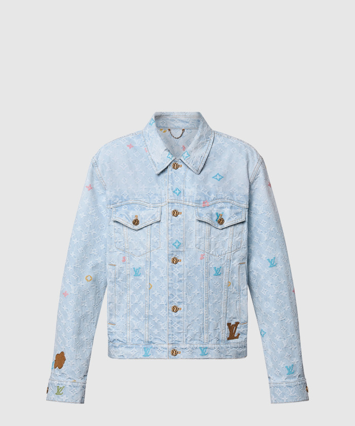 [LOUIS VUITTON-루이비통]모노그램 모티프 데님 재킷 1AFRXK
