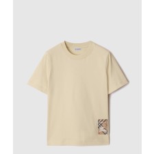[BURBERRY-버버리]체크 라벨 코튼 티셔츠 81035061