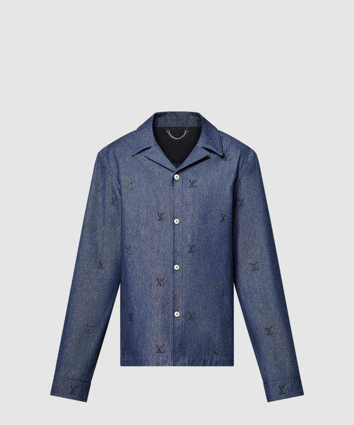 [LOUIS VUITTON-루이비통]Blason 시그니처 소프트 데님 셔츠 1AGJMB