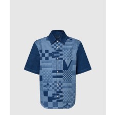 [LOUIS VUITTON-루이비통]프린티드 쇼트 슬리브드 데님 셔츠 1AFVQH