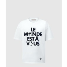 [LOUIS VUITTON-루이비통]그래픽 코튼 티셔츠 1AHCW9