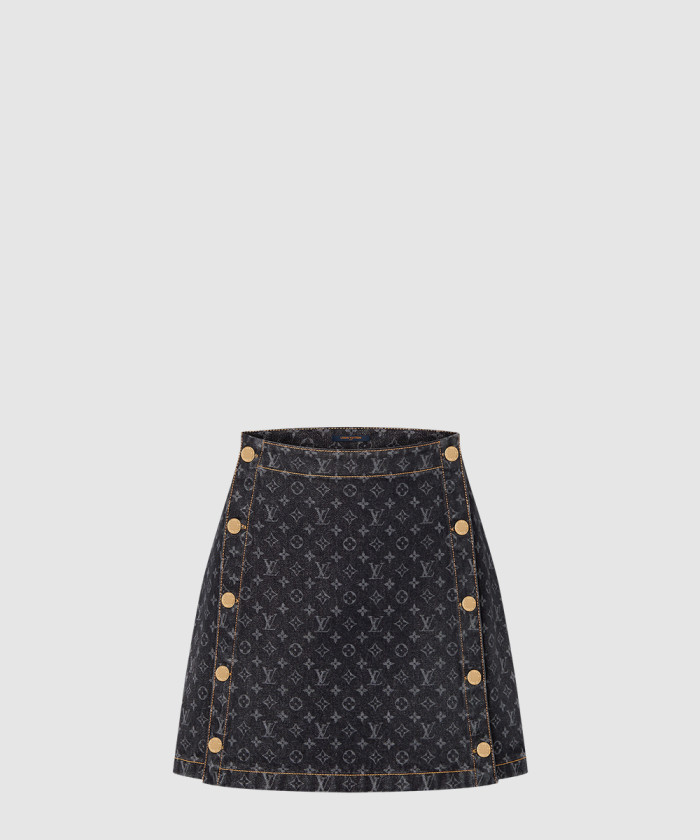 [LOUIS VUITTON-루이비통]모노그램 데님 미니 스커트 1AGNDZ