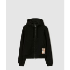 [BURBERRY-버버리]체크 라벨 코튼 지퍼 후디 81018781