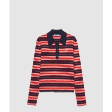 [PRADA-프라다]스트라이프 실크 폴로 셔츠  P24P2D