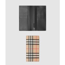 [BURBERRY-버버리]빈티지 체크 E-캔버스 장지갑 80166131