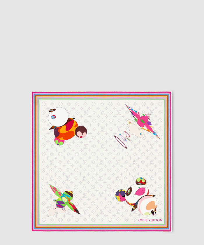 [LOUIS VUITTON-루이비통]LV x TM 모노그램 슈퍼플랫 캐릭터 스퀘어 90 M96273