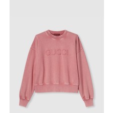 [GUCCI-구찌]자수 코튼 저지 스웨트셔츠 789582
