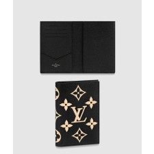 [LOUIS VUITTON-루이비통]여권 케이스 레더 모노그램 엠보싱 여권 커버 지갑 M46290