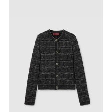 [GUCCI-구찌]울 및 라메 체크 자카드 가디건 805754
