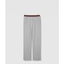 [GUCCI-구찌]웨빙이 있는 코튼 저지 조깅 팬츠 813653