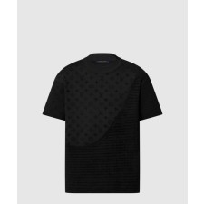 [LOUIS VUITTON-루이비통]그래픽 자카드 쇼트 슬리브드 크루넥 1AHCMP