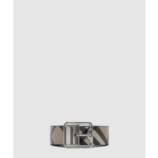 [BURBERRY-버버리]리버시블 체크 B 버클 벨트 80920451