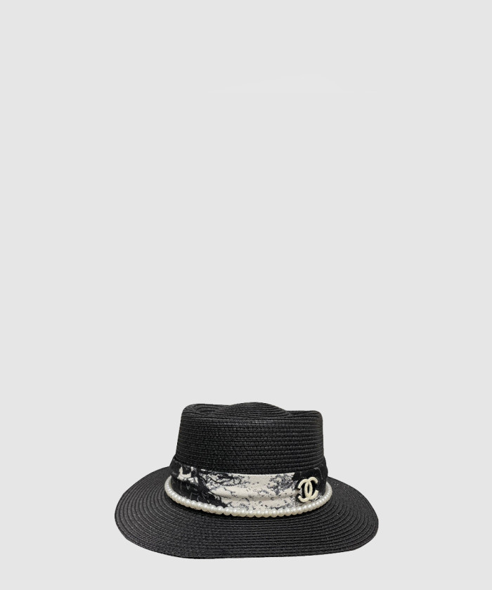 [CHANEL-샤넬]선캡 밀짚모자 AA6342