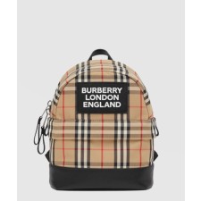 [BURBERRY-버버리]로고 아플리케 빈티지 체크백팩 80310061
