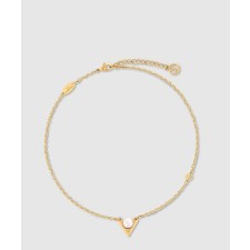 [LOUIS VUITTON-루이비통]V 포 비통  펄 앤드 메탈 목걸이 M02374
