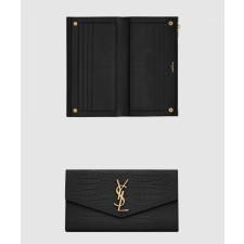 [SAINT LAURENT-생로랑]업타운 라지 크로커다일 지갑 582124