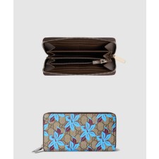 [GUCCI-구찌]GG 프린트 집 어라운드 지갑 841150