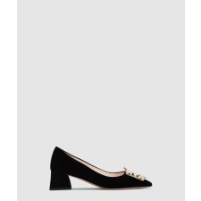 [ROGER VIVIER-로저비비에]브로슈 버클 새틴 펌프스 5102